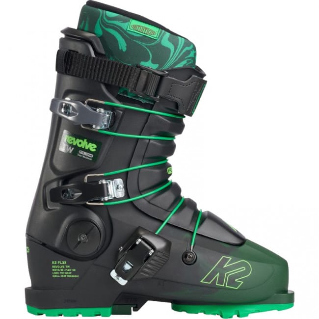 K2 Revolve TW, skischoenen, heren, zwart/groen