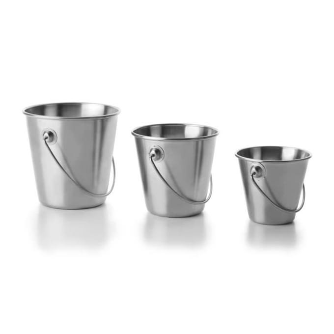 Seau - Ibili - 711807 - Inox - 7,50 cm - Gris gris