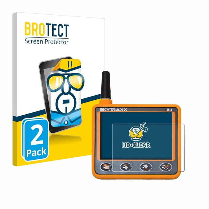 BROTECT - Screenprotector voor Skytraxx 2.1 Vario - Folie Beschermfolie transparant 2 Stuks
