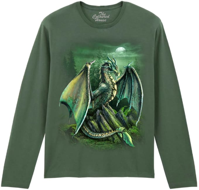 Draak Garwin Dragon The Coloured House Longsleeve T-shirt M