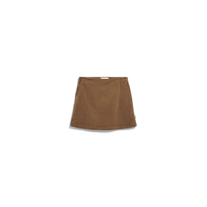 Regular fit minirok van katoenmix in corduroy look