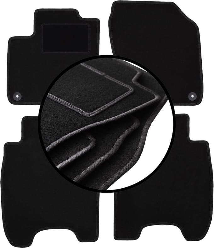Complete set veloursmatten voor: Honda Civic IX hatchback (2012-)