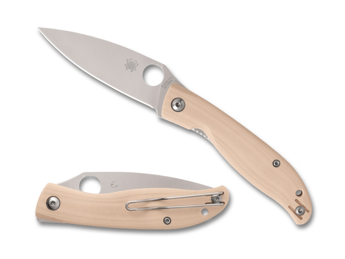 Spyderco Mantra 4 White G10 Vouwmes Met Front-Flipper En Lichtgewicht Ontwerp