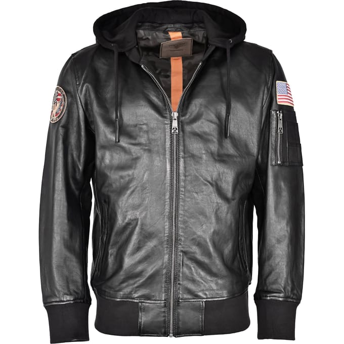 Top Gun leren jas TG20212111