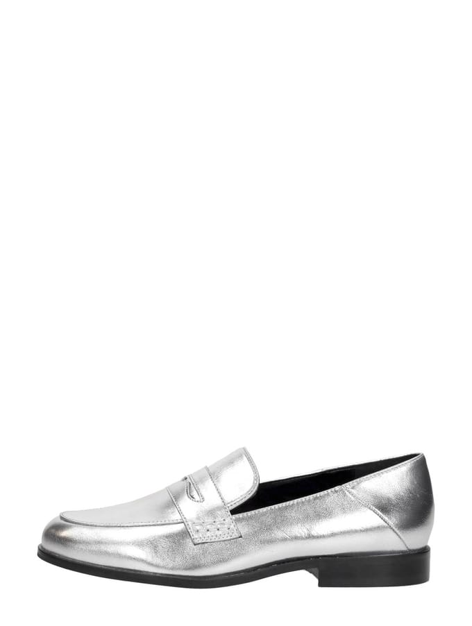 Shoecolate Mocassin Mocassin - Zilverkleur - Maat 37