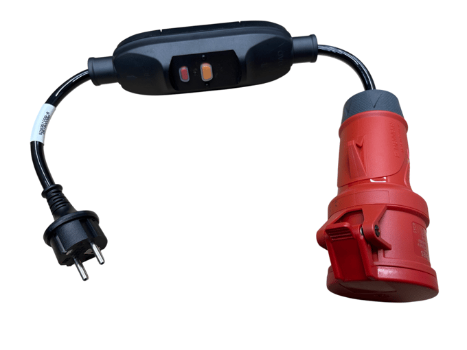 ADAPTER KABEL COMPLEET EU, 3-FASE NAAR 1-FASE