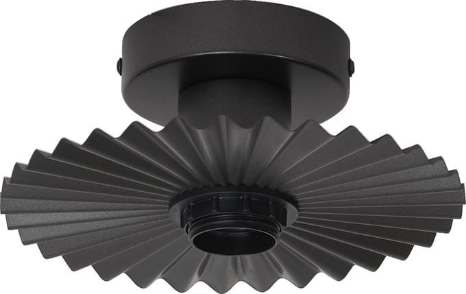 LEDVANCE Decor Plissee Ceiling E27 Donkergrijs