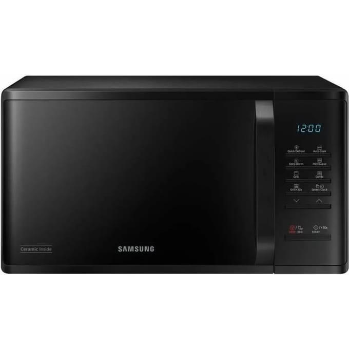 Micro-ondes Samsung MG23K3513AK - 23L - Gril - Electronique - 800W - 28,8 cm - Cavité céramique émail - Noir