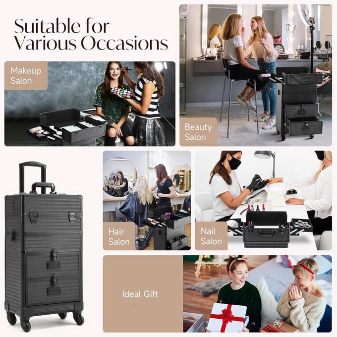 Kapperskoffer - Kapperstas - Visagie - Cosmetica Organizer - Professioneel