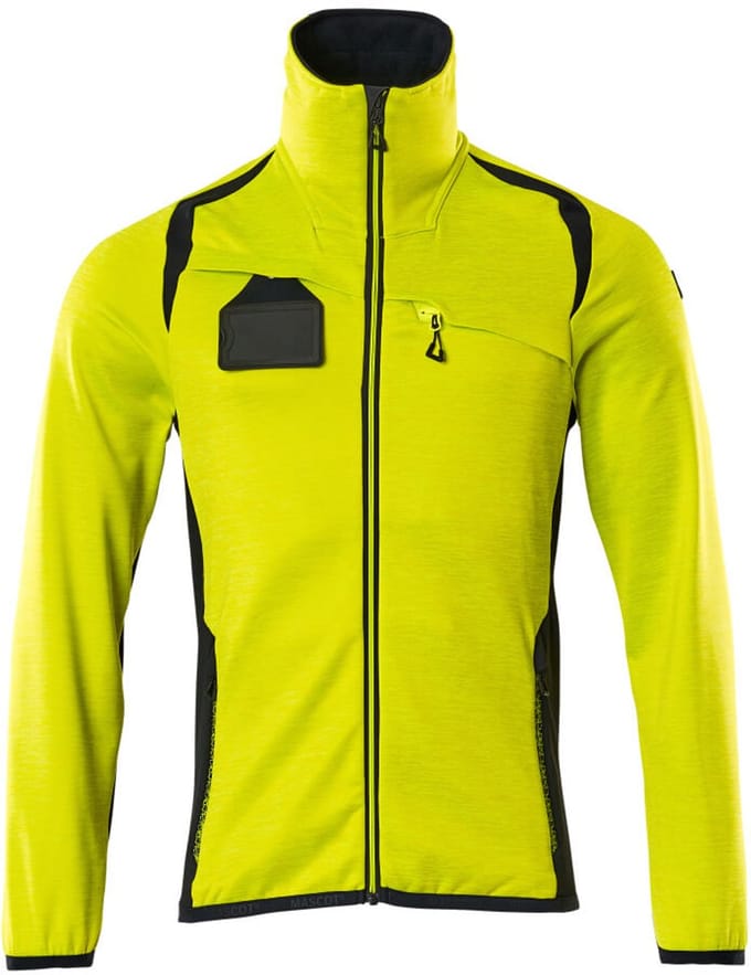 Mascot Accelerate Safe Fleecetrui met rits 19403-316 - hi-vis geel/donkermarine - XL