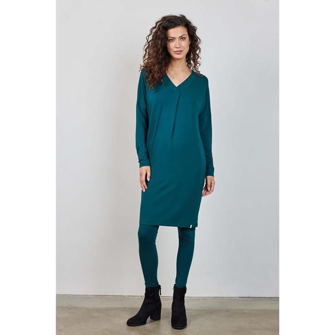 Loose dress Indy Dark sea green
