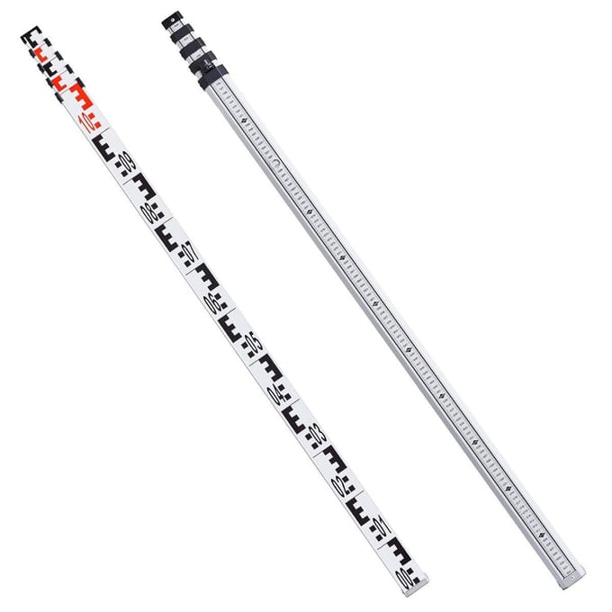 Meetlat 5M Metrisch Telescopisch Meetlat CM/MM met Waterpas & Tas