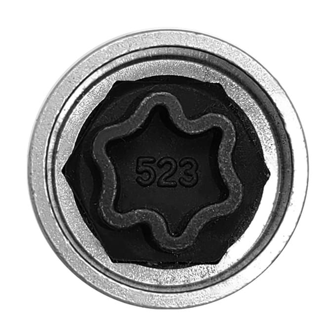 Volkswagen Security Master Vergrendelende Wielmoersleutel 524 Anti-diefstal Schroef Dopsleutel Gereedschap 523 zilver