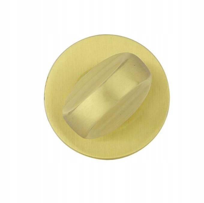 WC-schild Messing Satin met WC-slot