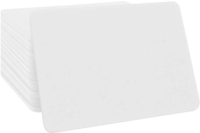 CombiCraft blanco munten rechthoek 85x55mm wit - per 100 stuks