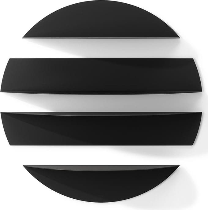 Umbra Solis zwevende wandplanken van metaal