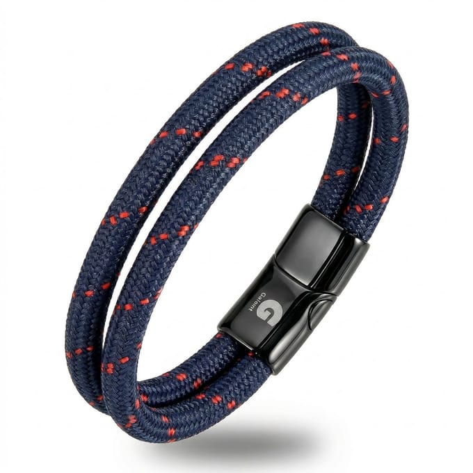 Armband Man Touw Navy 21,5cm Dames Galeara Design NOA