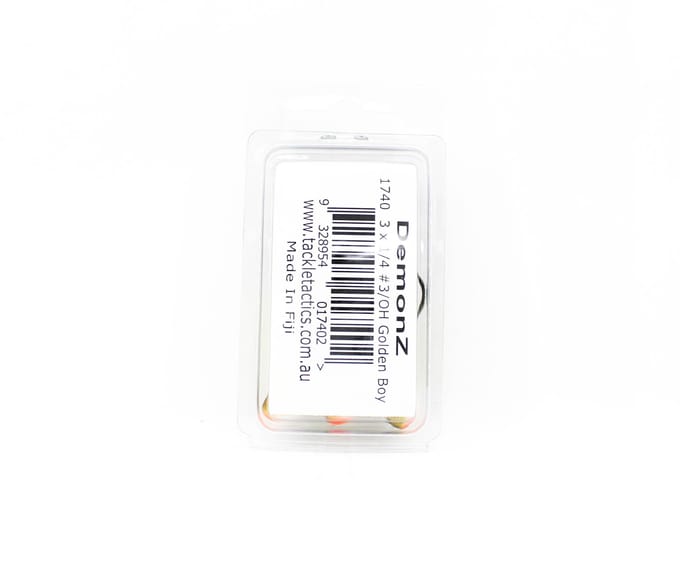 Tackle Tactics TT Demonz Jig Head 1/4oz 3/0H 3/pack Golden Boy (7402)