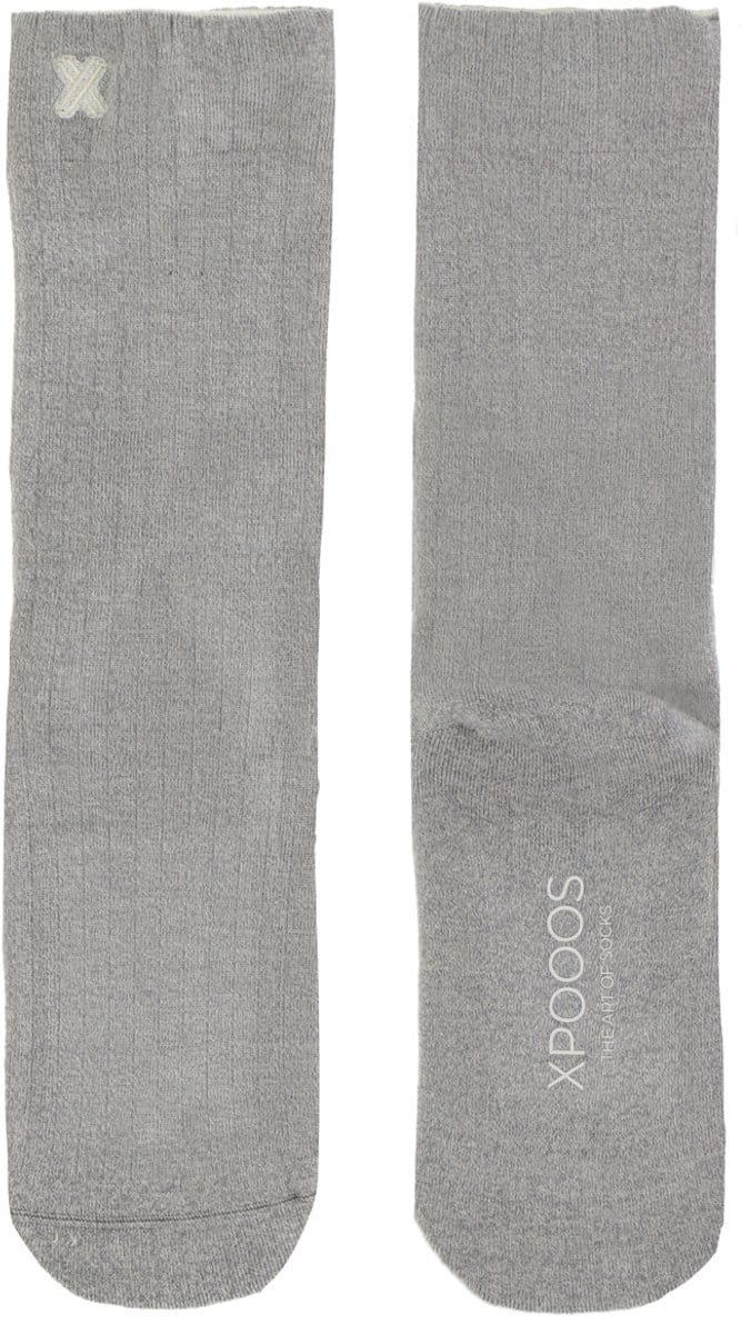 XPOOOS - Essential Den Bosch Unisex bamboe Sokken - Badstof zool - Maat 43/46 - Licht Grijs