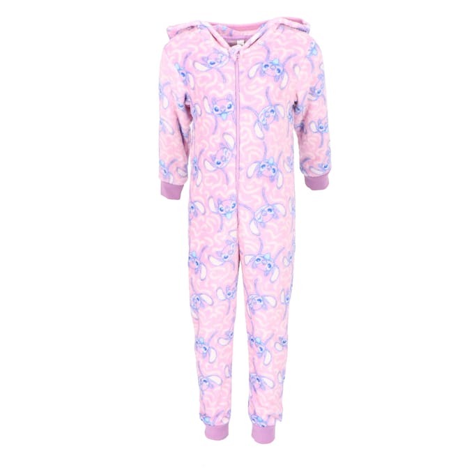 Lilo & Stitch Coral-Fleece Onesie