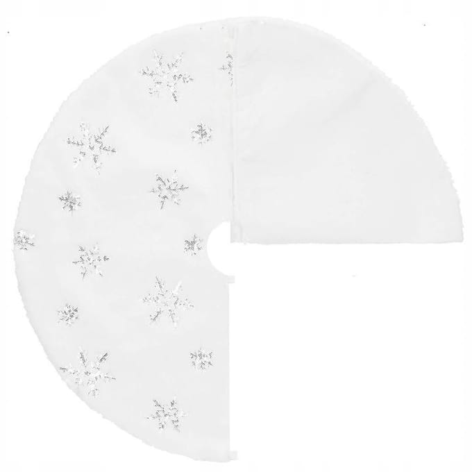Springos Kerstboomrok | Kerstboomkleed | Kerstboomversiering | 90 cm | Wit