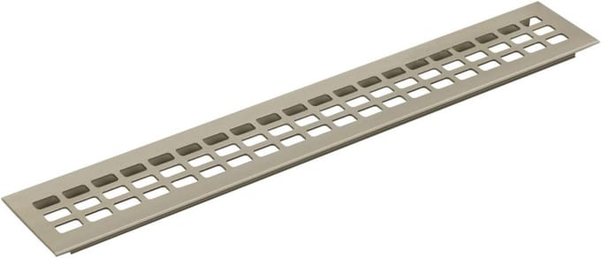 Ventilatierooster 600x60 mm RVS-look Installeerbaar Paneel