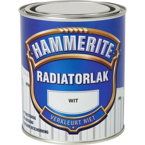 Hammerite - Radiatorlak Hoogglans - Wit - 750 ML