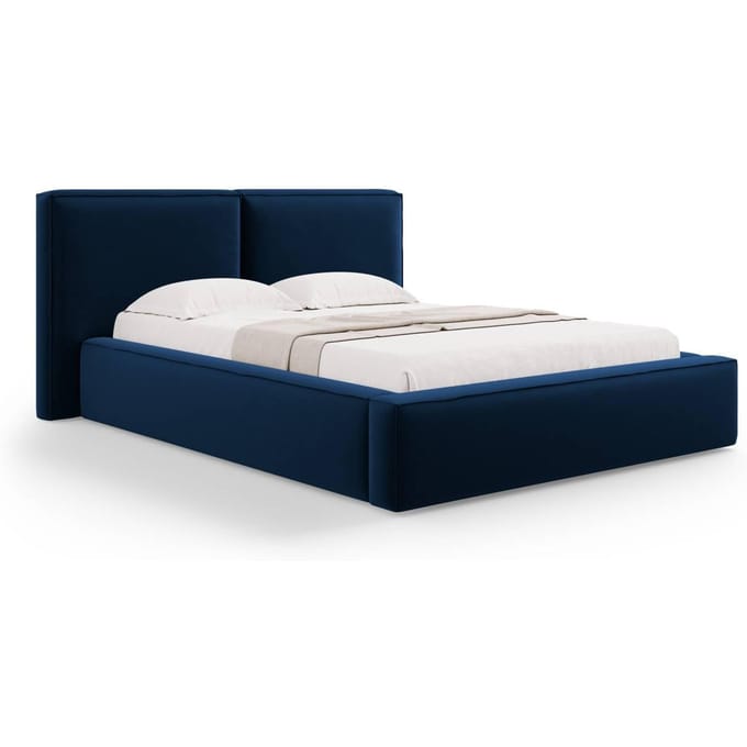 Bedframe Jodie met opbergruimte velvet 140 x 200 cm | Micadoni
