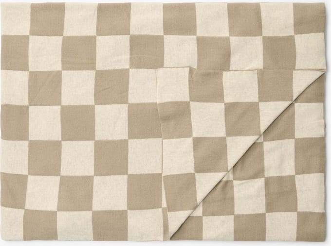 Marc O'Polo Rykki Plaid Dark Sand - 150x200 cm