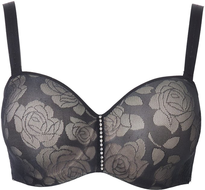 TruYou - Dames - TRUYOU multiway-beha beugel afneembare bandjes cup B - E - Zwart - Maat 105C