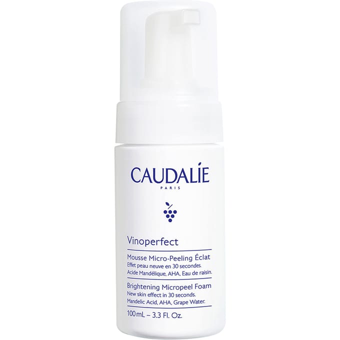 Caudalie Vinoperfect Micro-Peeling Mousse 100ml - zachte AHA peeling gezichtsscrub