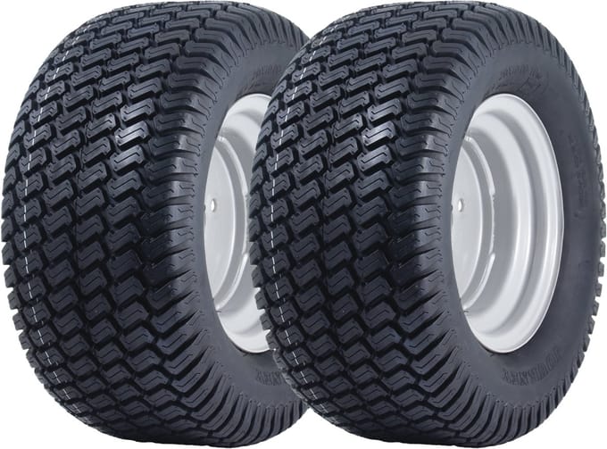 20x10.00-10 grasmaaierwiel, 4-laags, P332, straatlegaal, 4 inch PCD-velg (set van 2)