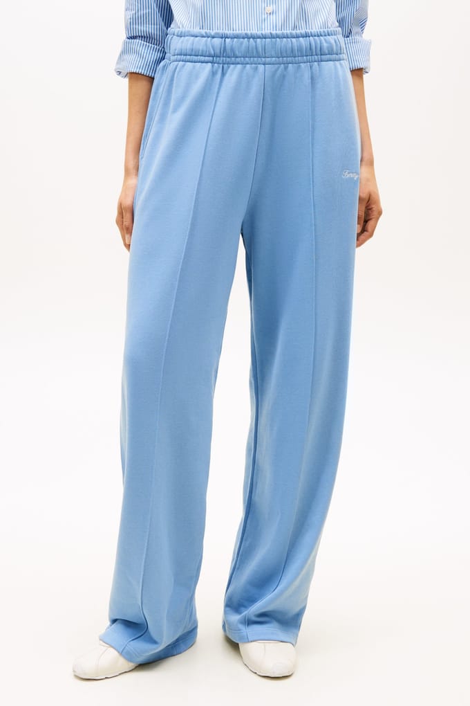 Tommy Hilfiger Gold Button Script Sweatpants Clear Water Taglia: M | Pantaloni da tuta Outlet | Donna