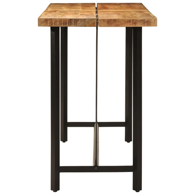 vidaXL - Bartafel - 180x70x107 - cm - massief - mangohout - en - ijzer