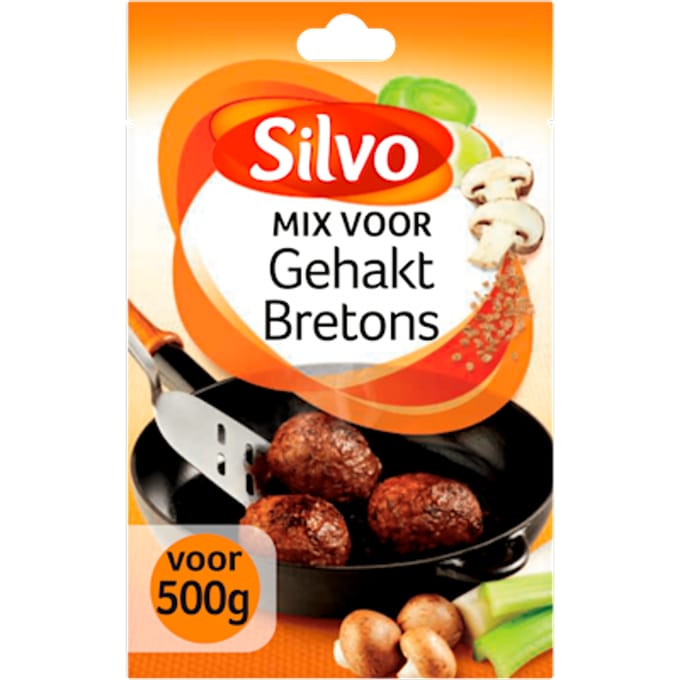 Silvo® | 10 x Mix Gehakt Bretons 40 gram | multipack| gehaktkruiden |