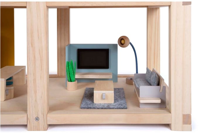 Small Foot Natural Doll House with Furniture