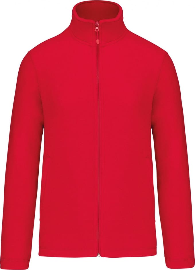 Premium Microfleecevest met rits Kariban Rood - maat 4XL