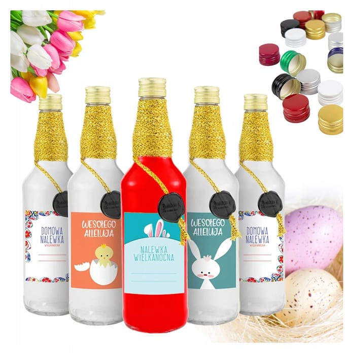 Bimberek Monopol Serie - Gedecoreerde Paasfles - 500ml - Geschenkverpakking - Universele Capaciteit