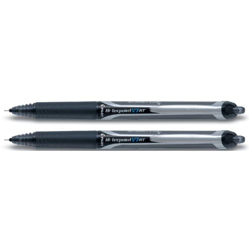 Pilot Roller Hi-Tecpoint V5 en V7 Retractable V7 schrijfbreedte 035 mm zwart