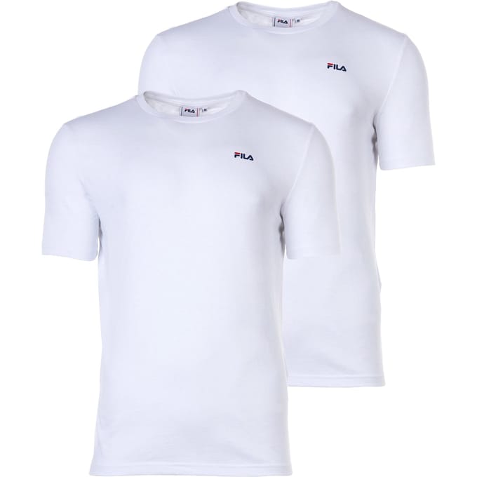 Fila Kurzarmshirt Brod Tee / Double Pack Bright White-Bright White-M