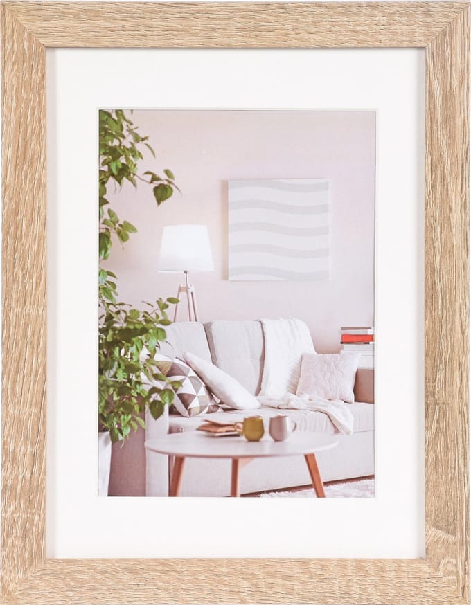 Fotolijst - Henzo - Modern - Fotomaat 18x24 cm - Lichtbruin