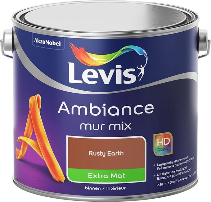 Levis - Ambiance Mur Extra Mat Mix - Rusty Earth - Mengverf - 2,5 L