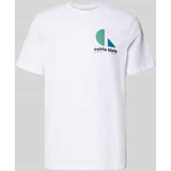 T-shirt met labelprint