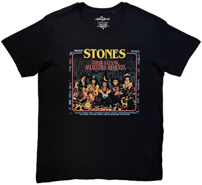 The Rolling Stones - Satanic Majesties Heren Tshirt - M - Zwart