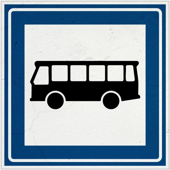 Bushalte bord - L3B | Sign Again materiaal | 30 x 30 cm