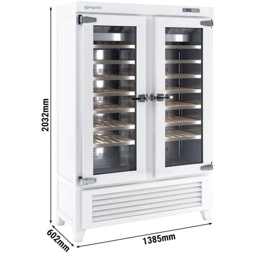 GGM Gastro Wijnklimaatkast - Massief hout - 1 klimaatzone - 640l - max. 84 flessen wit