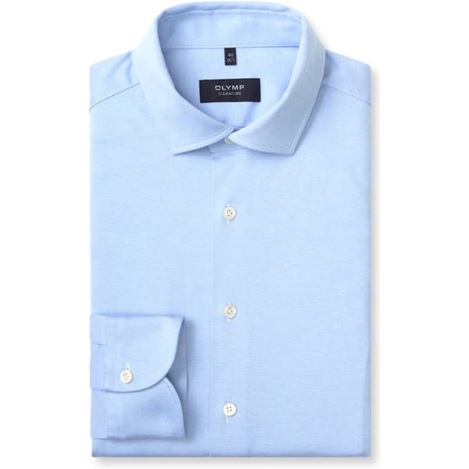OLYMP Signature Overhemd, Tailored Fit, Signature Kent, Bleu
