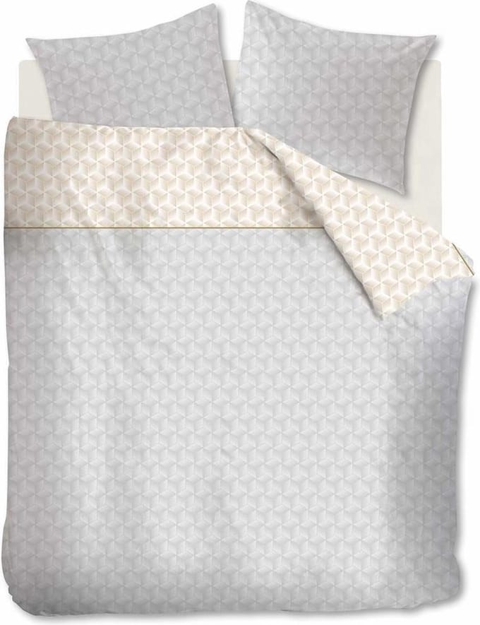 Ambiante Otis Dekbedovertrek -  Grey - Katoen - 200x200/220 cm