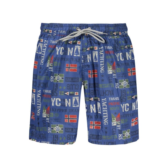 Noorwegen 1963 Blauw Polyester Heren Zwemkleding