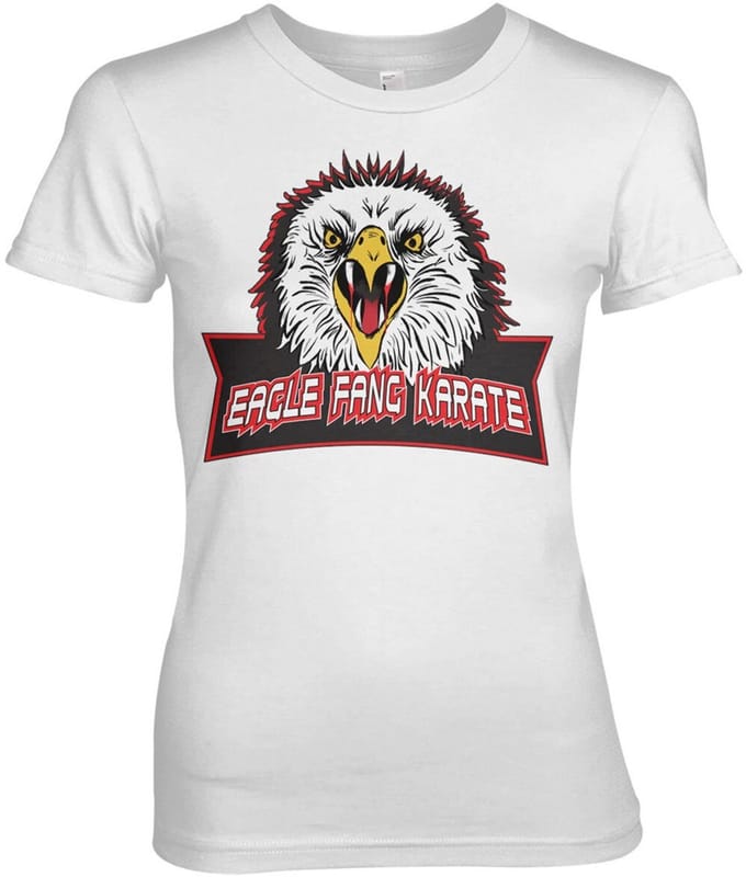 Cobra Kai Eagle Fang Karate Girly Tee dames-T-shirt White
